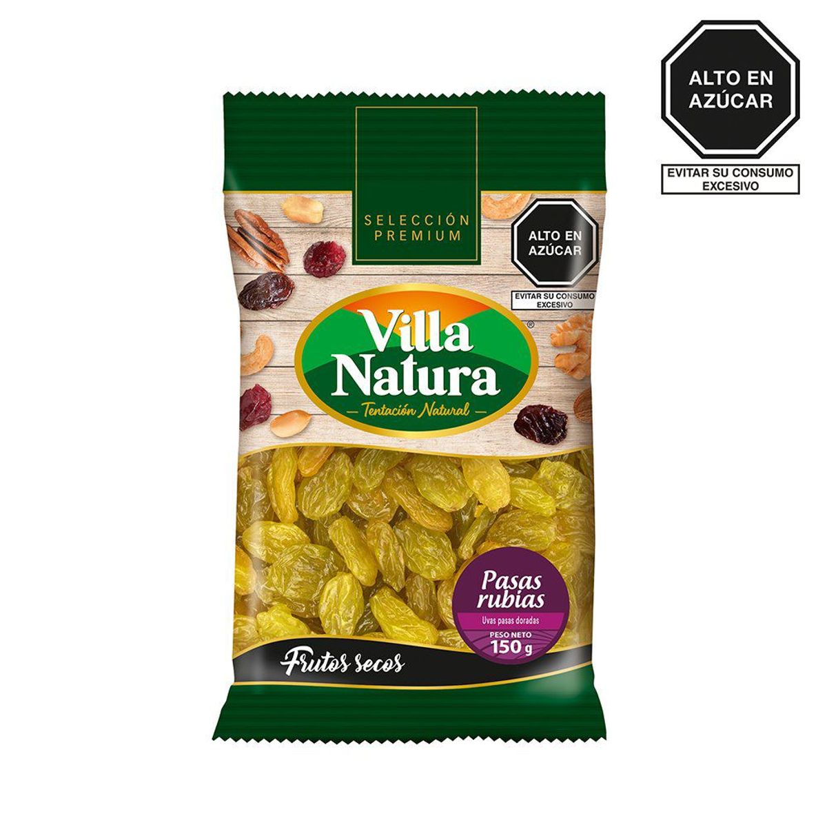 VILLA NATURA - Pasas Rubias Villa Natura Bolsa 150 g
