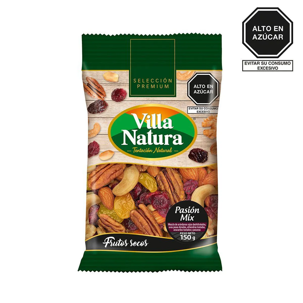VILLA NATURA - Frutos Secos Villa Natura Pasión Mix Bolsa 150 g