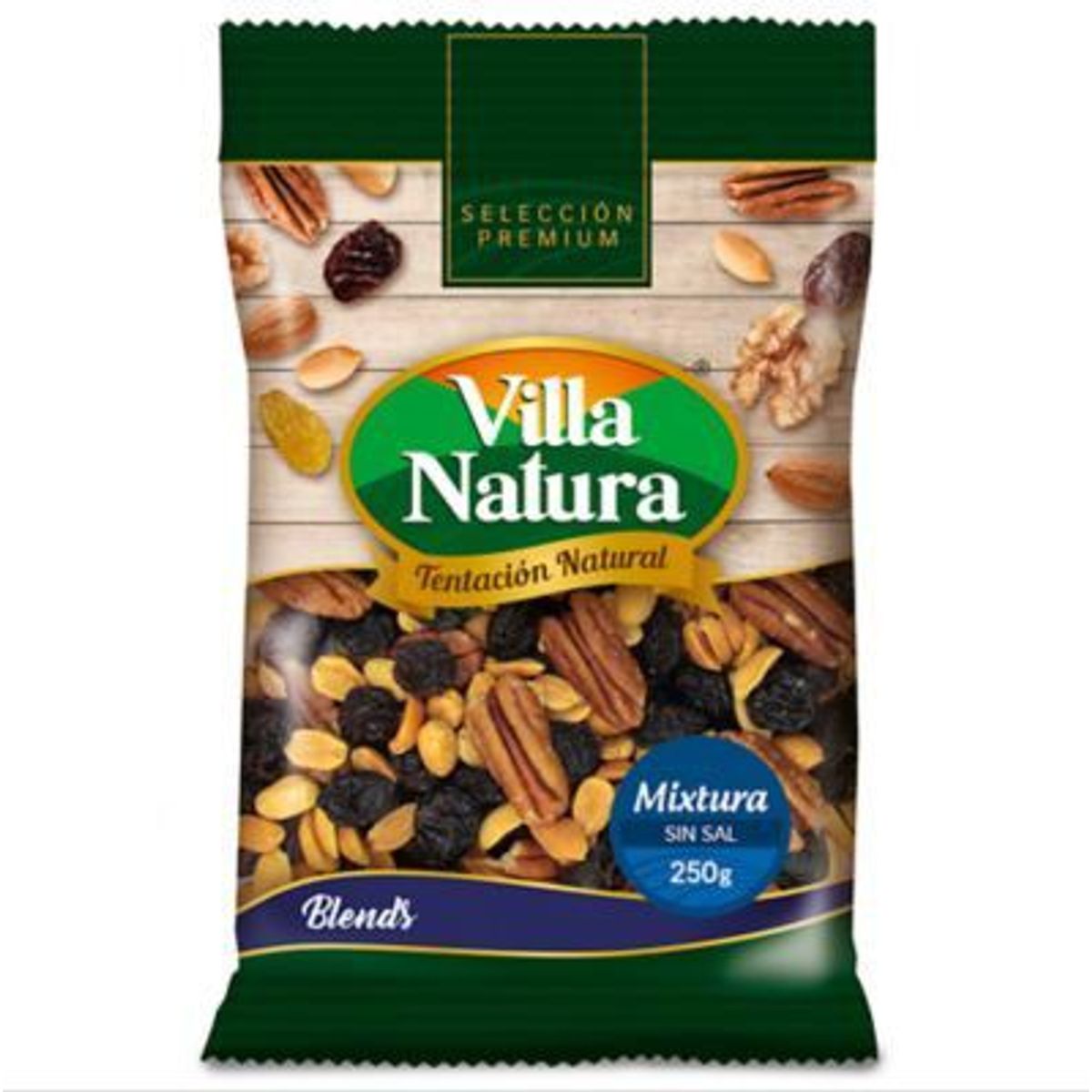 VILLA NATURA - Frutos Secos Villa Natura Mixtura Natural Bolsa 250 g