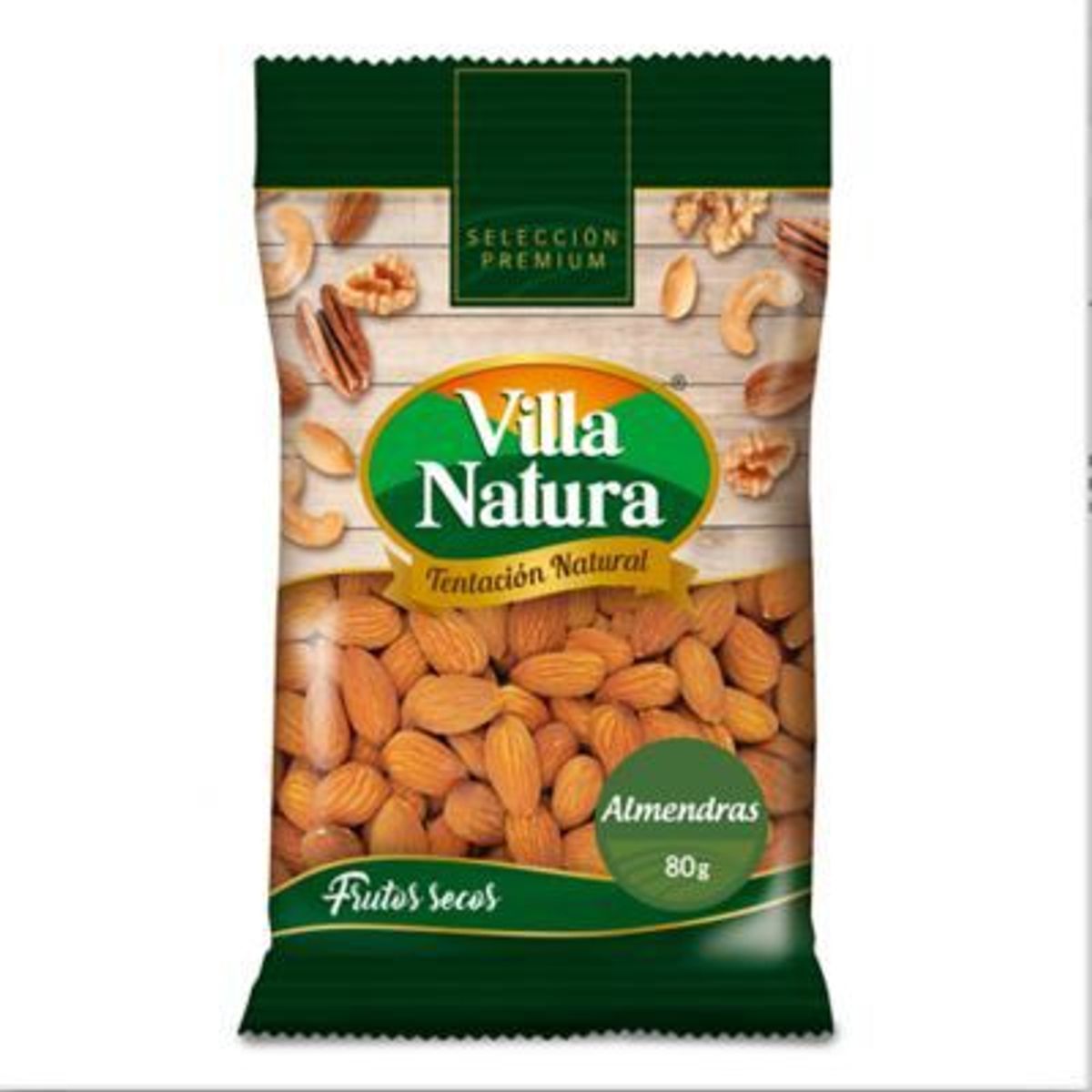 VILLA NATURA - Almendras Villa Natura Bolsa 80 g