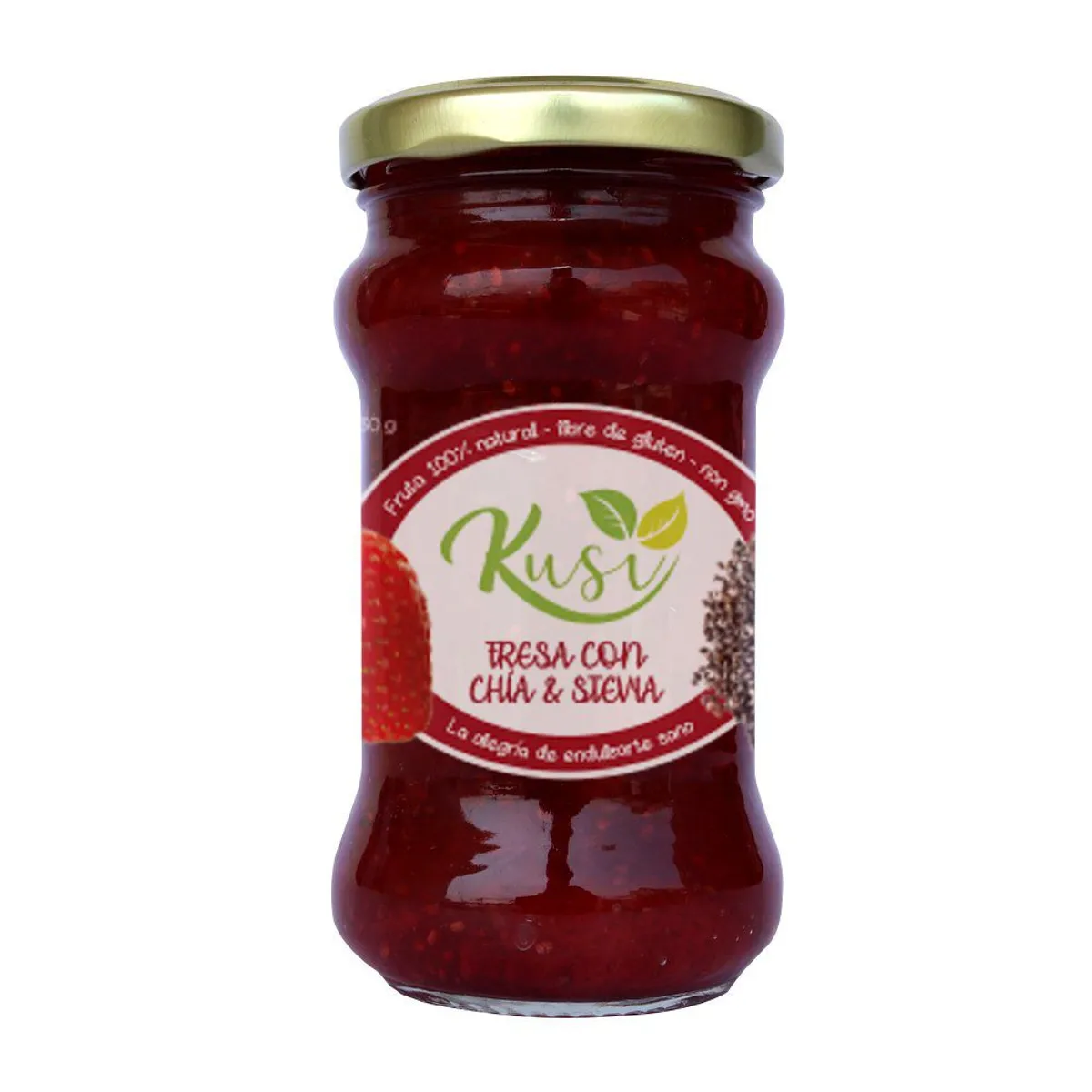 KUSI - Mermelada Kusi Fresa con Chía y Stevia Envase 230 g