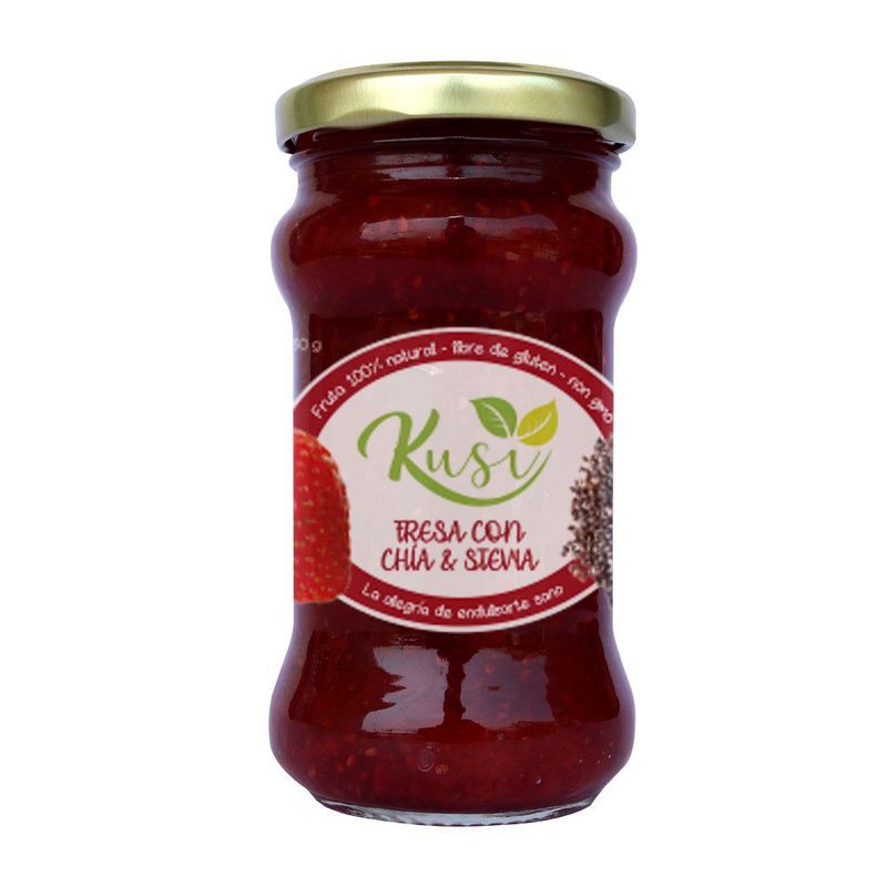 KUSI - Mermelada de Fresa con Chía y Stevia Kusi 230 g