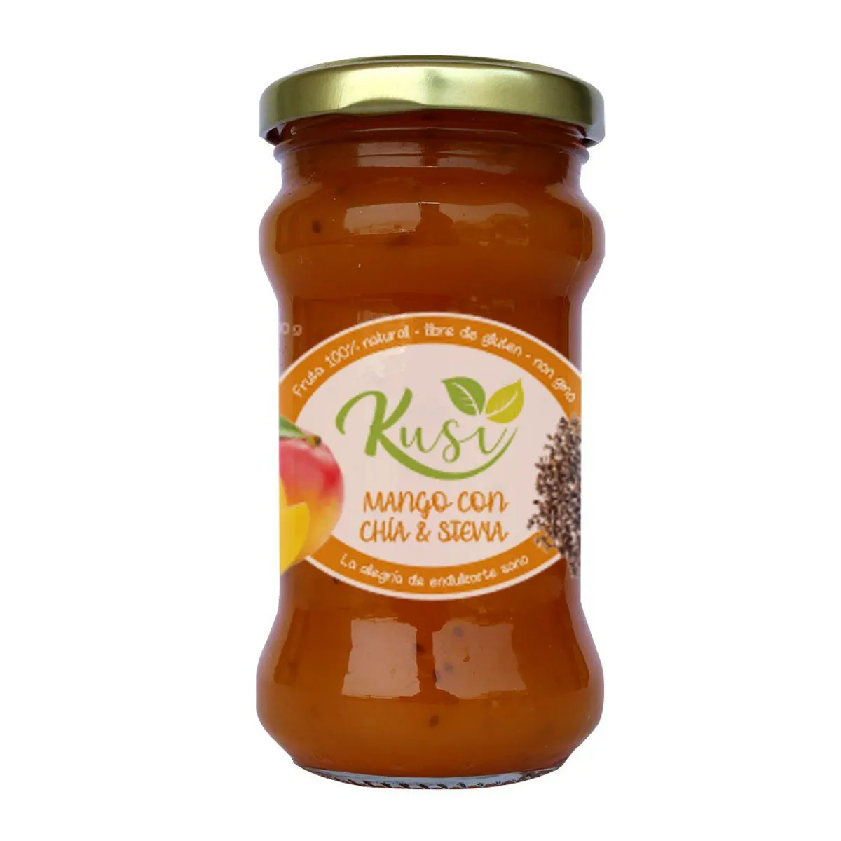 KUSI - Mermelada Kusi Mango con Chía y Stevia Envase 230 g