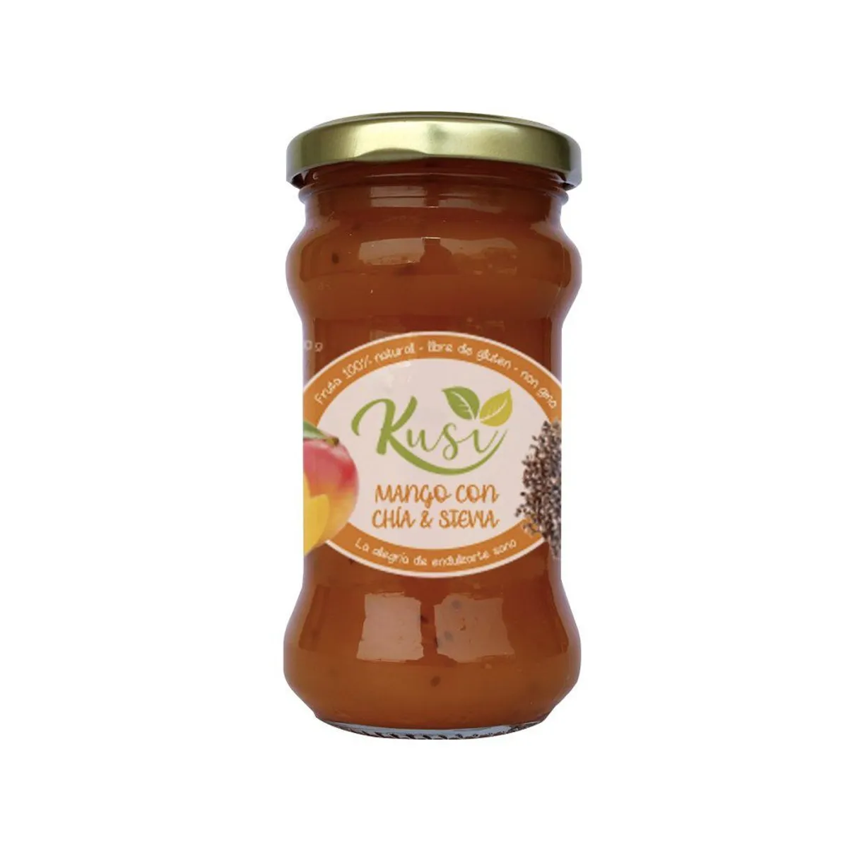 KUSI - Mermelada Kusi Mango con Chía y Stevia Envase 230 g