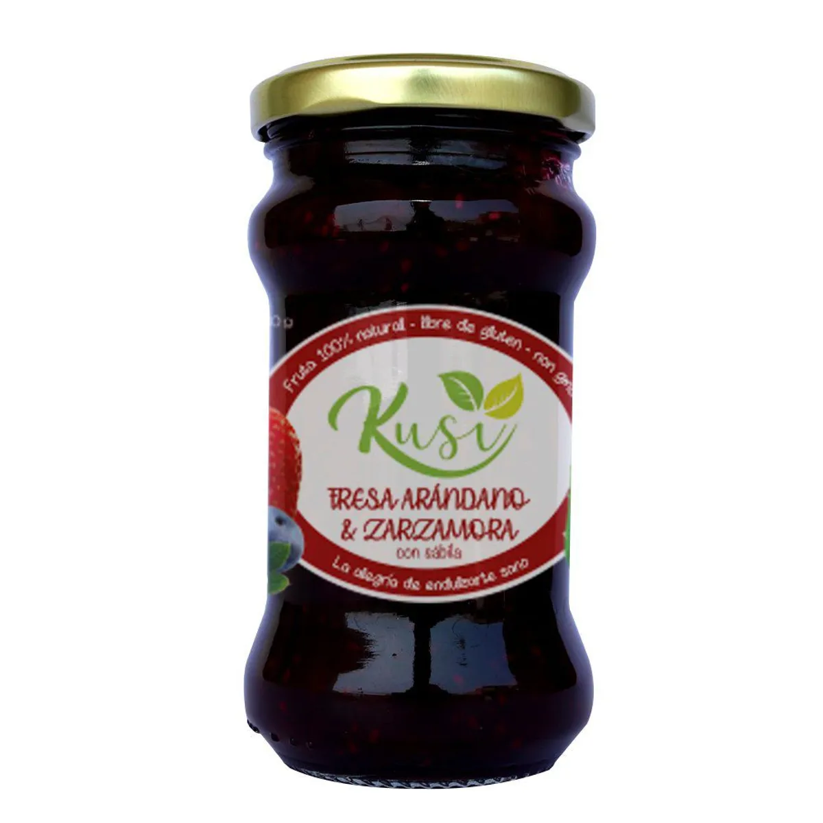 KUSI - Mermelada Kusi Fresa Arándano y Zarzamora Envase 230 g