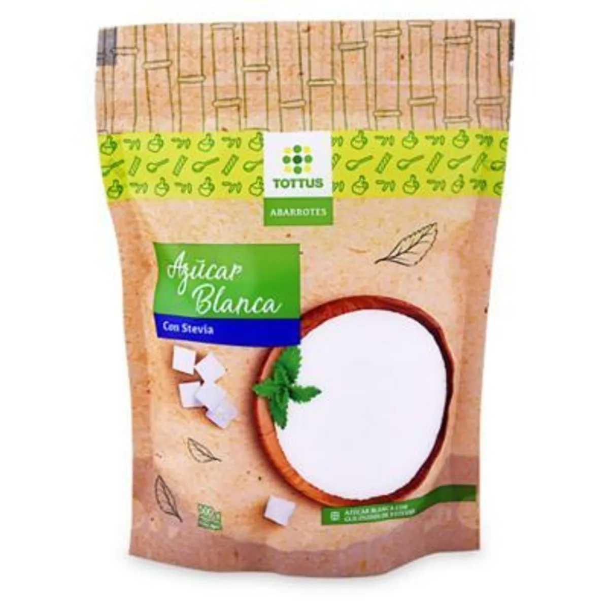 TOTTUS - Azúcar Blanca Tottus con Stevia Bolsa 500 g