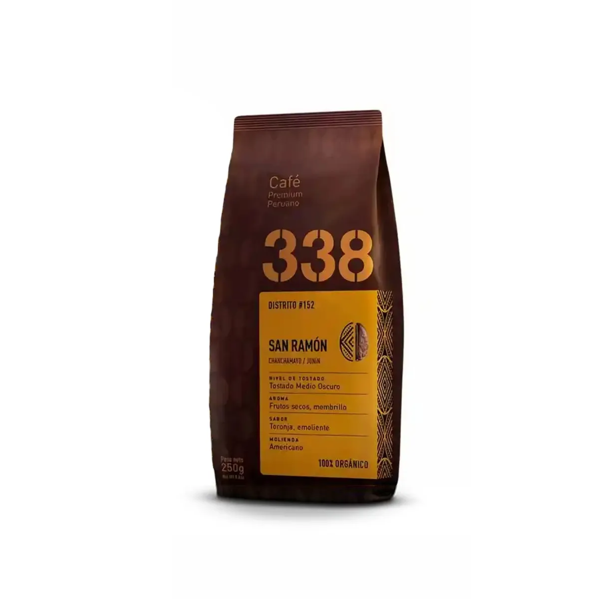 338 - Café Premium Molido 338 San Ramón Bolsa 250 g
