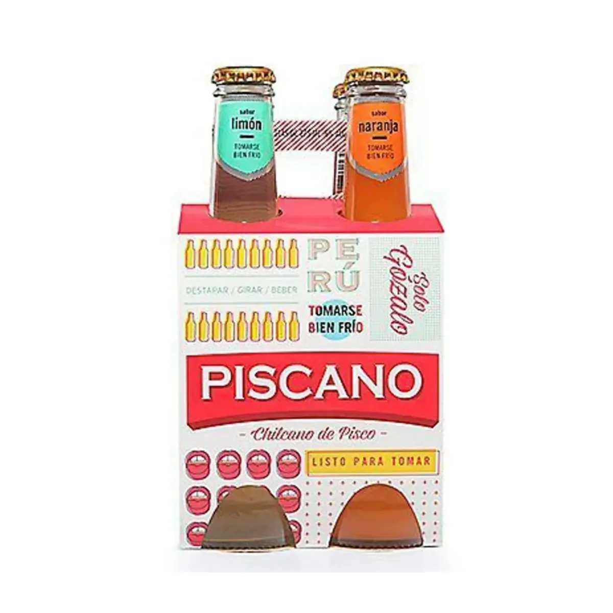 PISCANO - Bebida RTD Piscano Surtido Pack 4 Botellas 275 mL
