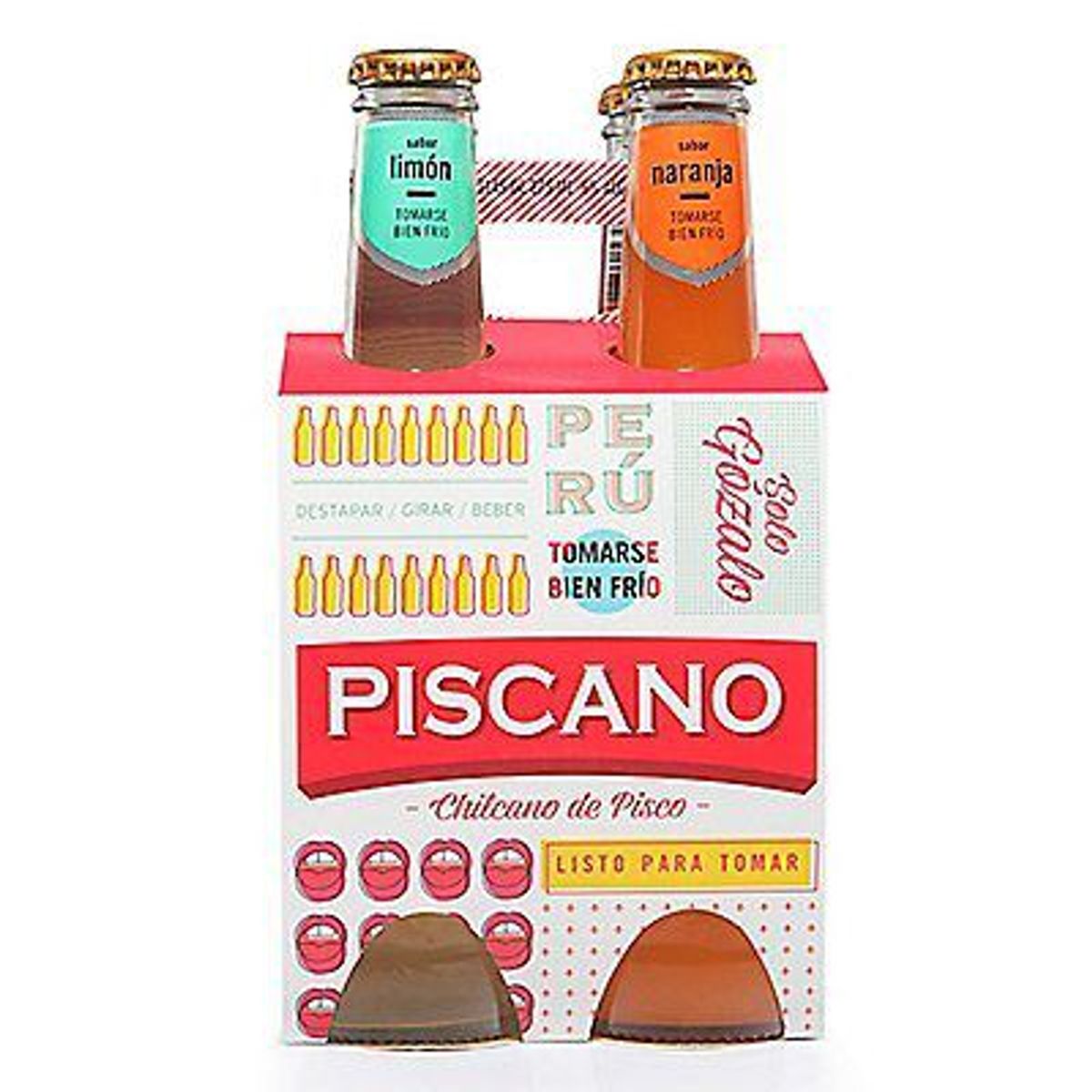 PISCANO - Bebida RTD Piscano Surtido Pack 4 Botellas 275 mL