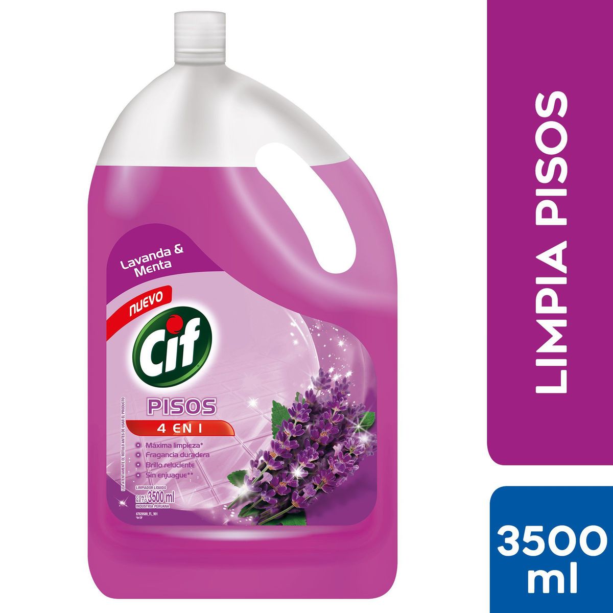 CIF - Limpia Pisos Cif Lavanda y Menta Botella 3.5 L