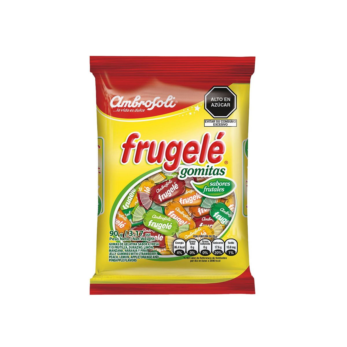 AMBROSOLI - Gomitas Frugele Surtido Bolsa 70 Undd