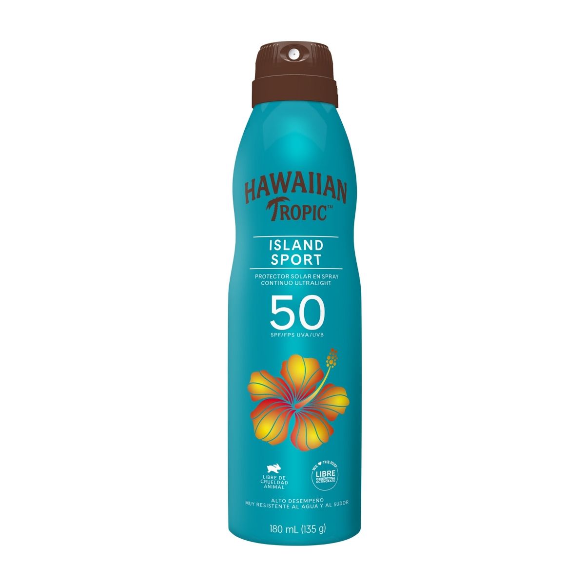 HAWAIIAN TROPIC - Protector Solar Island Sport Spray SPF 50 Hawaiian Tropic Envase 180 mL