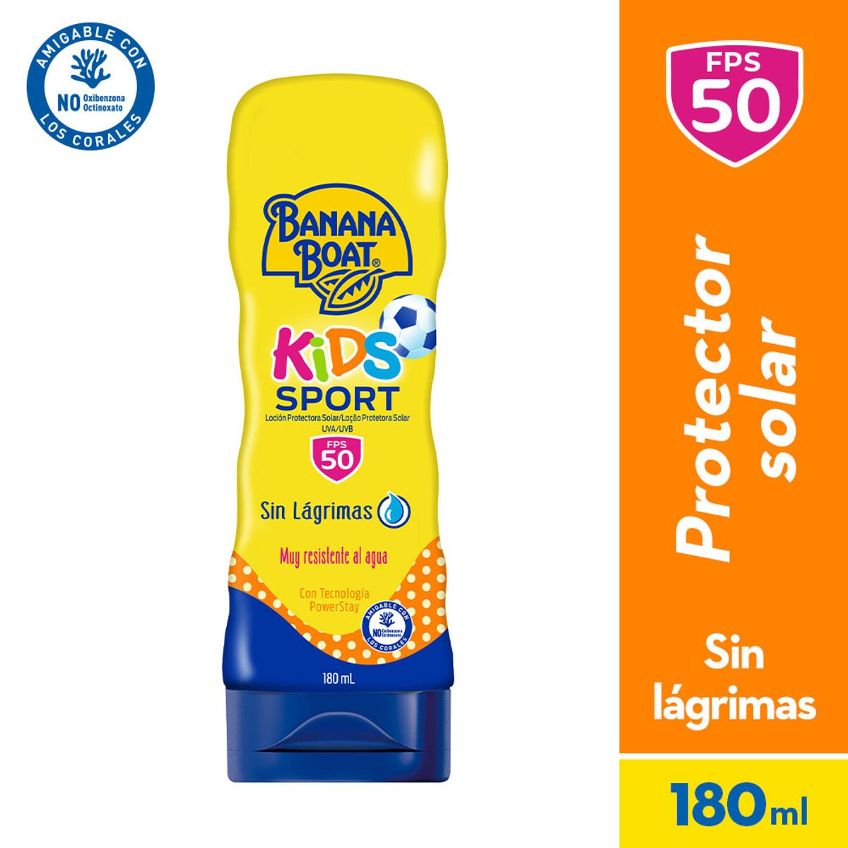 BANANA BOAT - Protector Solar Banana Boat Kids Sport Loción FPS50 Envase 180 mL