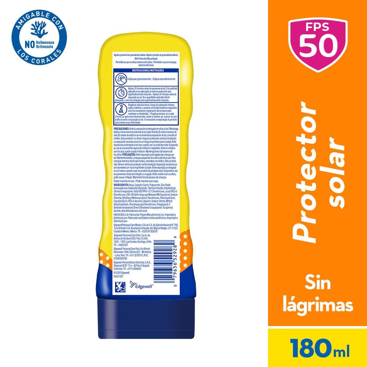 BANANA BOAT - Protector Solar Banana Boat Kids Sport Loción FPS50 Envase 180 mL