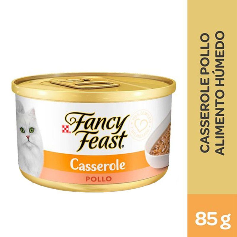 FANCY FEAST - Alimento Húmeda para Gatos Fancy Feast Sabor Pollo en Lata de 85 g