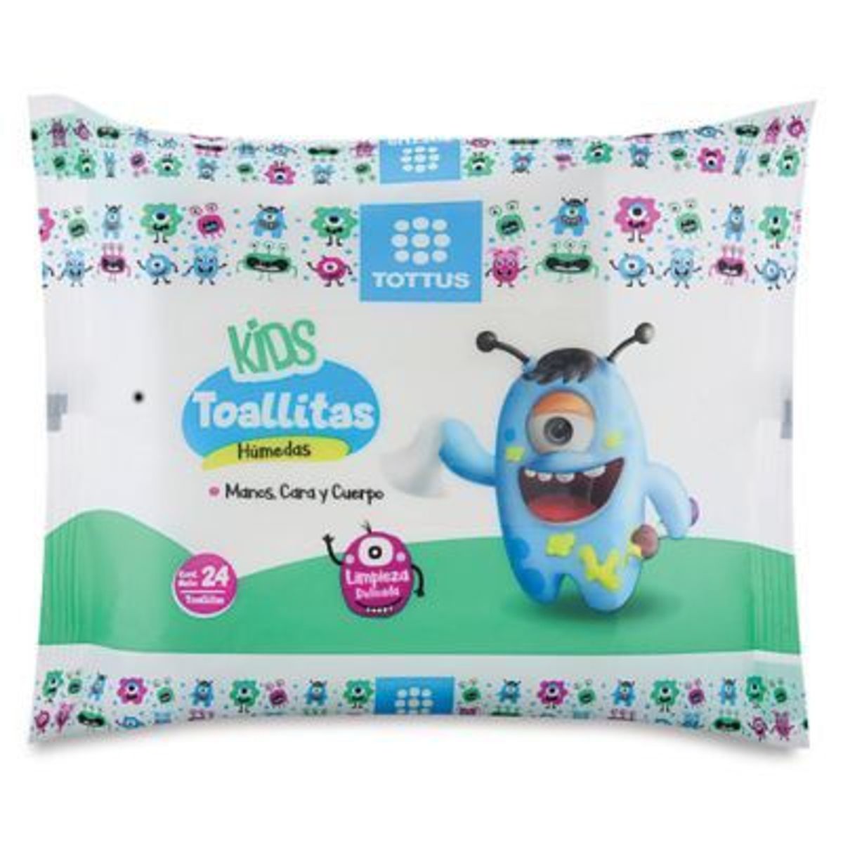 TOTTUS - Toallitas Húmedas Tottus Manos Cara y Cuerpo Empaque 24 Und