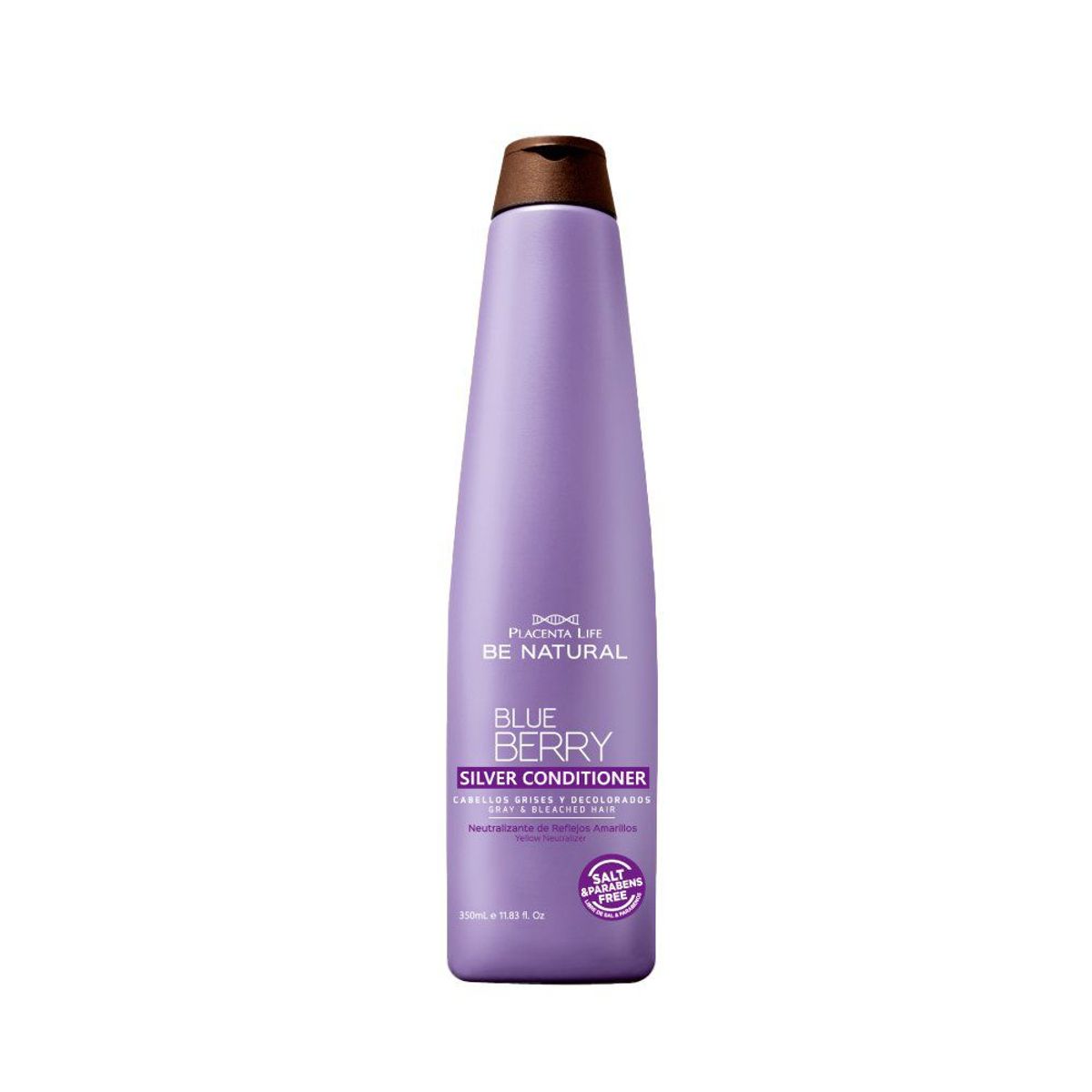 BE NATURAL - Acondicionador Be Natural Blue Berry Silver Botella 350 mL