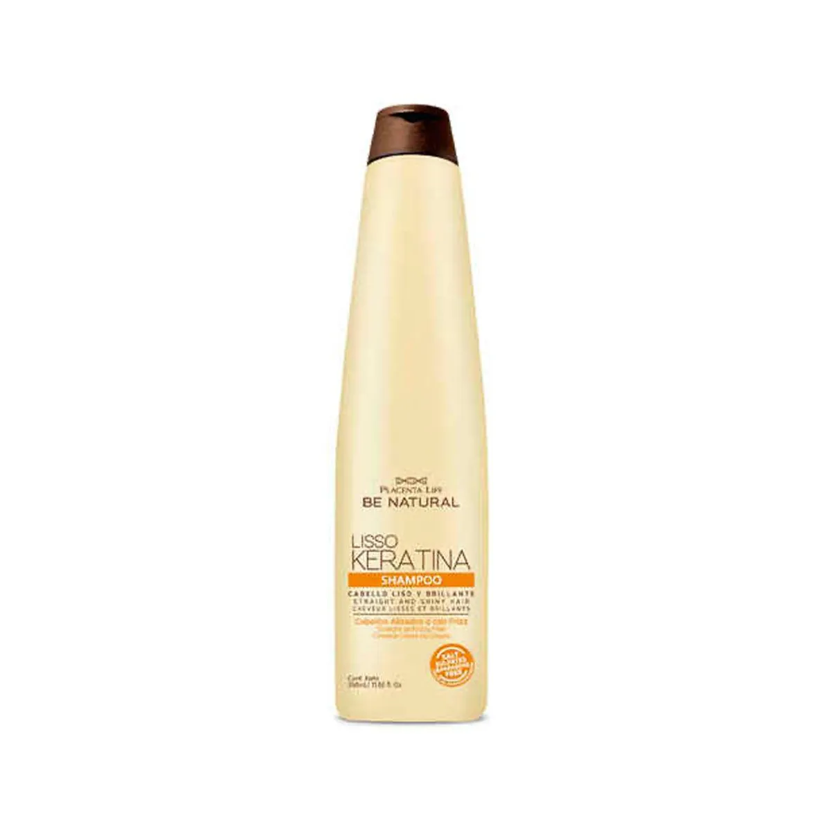 BE NATURAL - Shampoo Be Natural Lisso Keratina Botella 350 mL