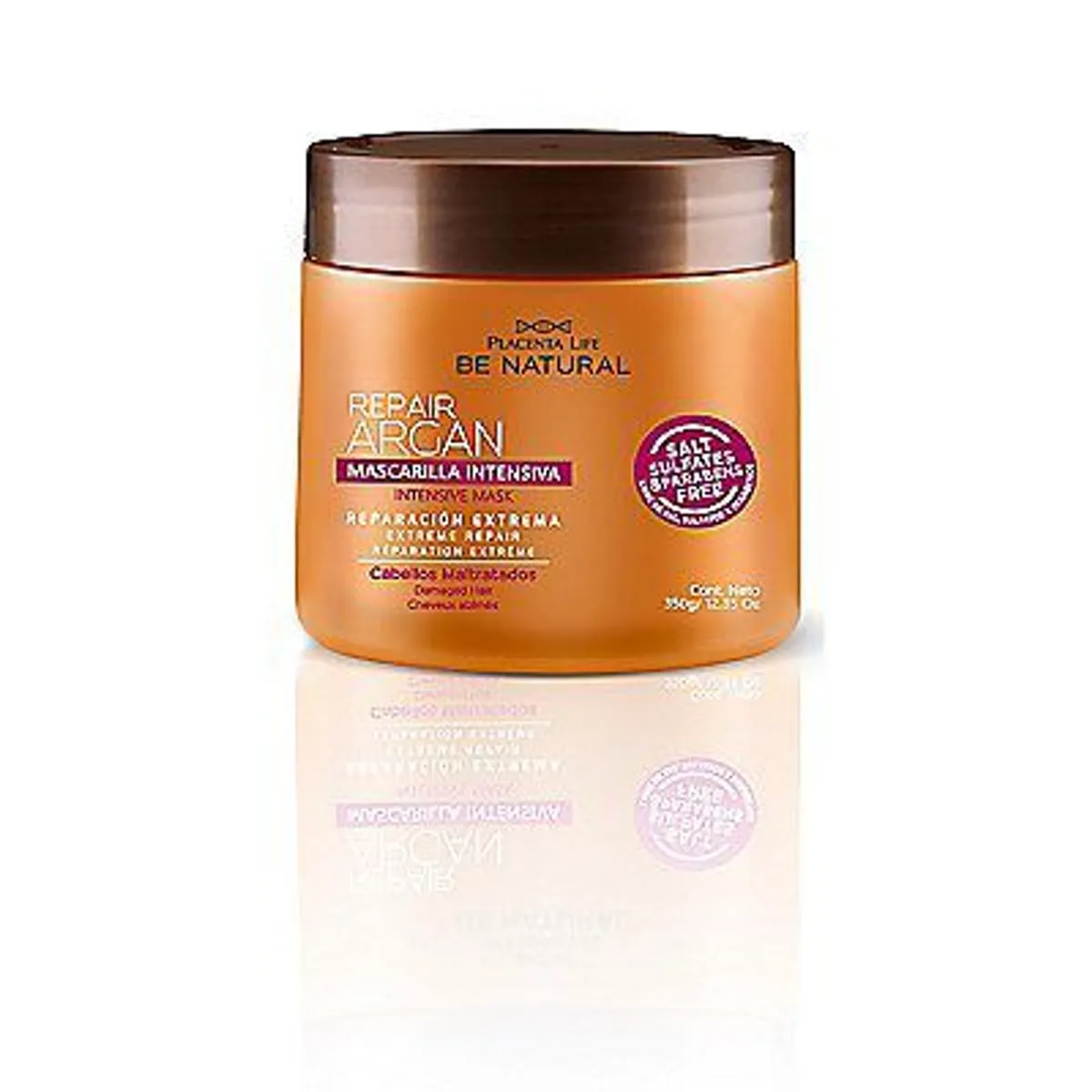 BE NATURAL - Mascarilla Be Natural Reparador Argán Envase 350 g