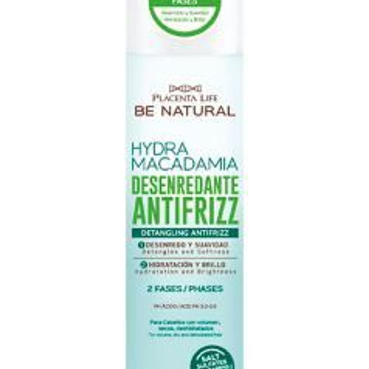 BE NATURAL - Desenredador Antifrizz Be Natural Hydra Macadamia Envase 200 mL