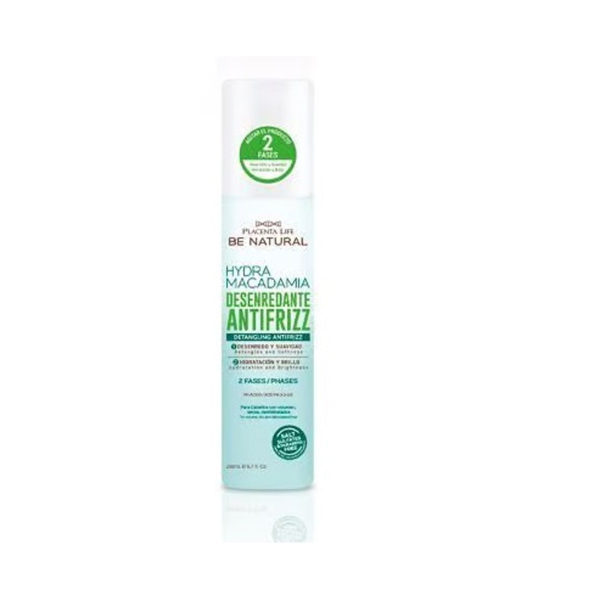 BE NATURAL - Desenredador Antifrizz Be Natural Hydra Macadamia Envase 200 mL