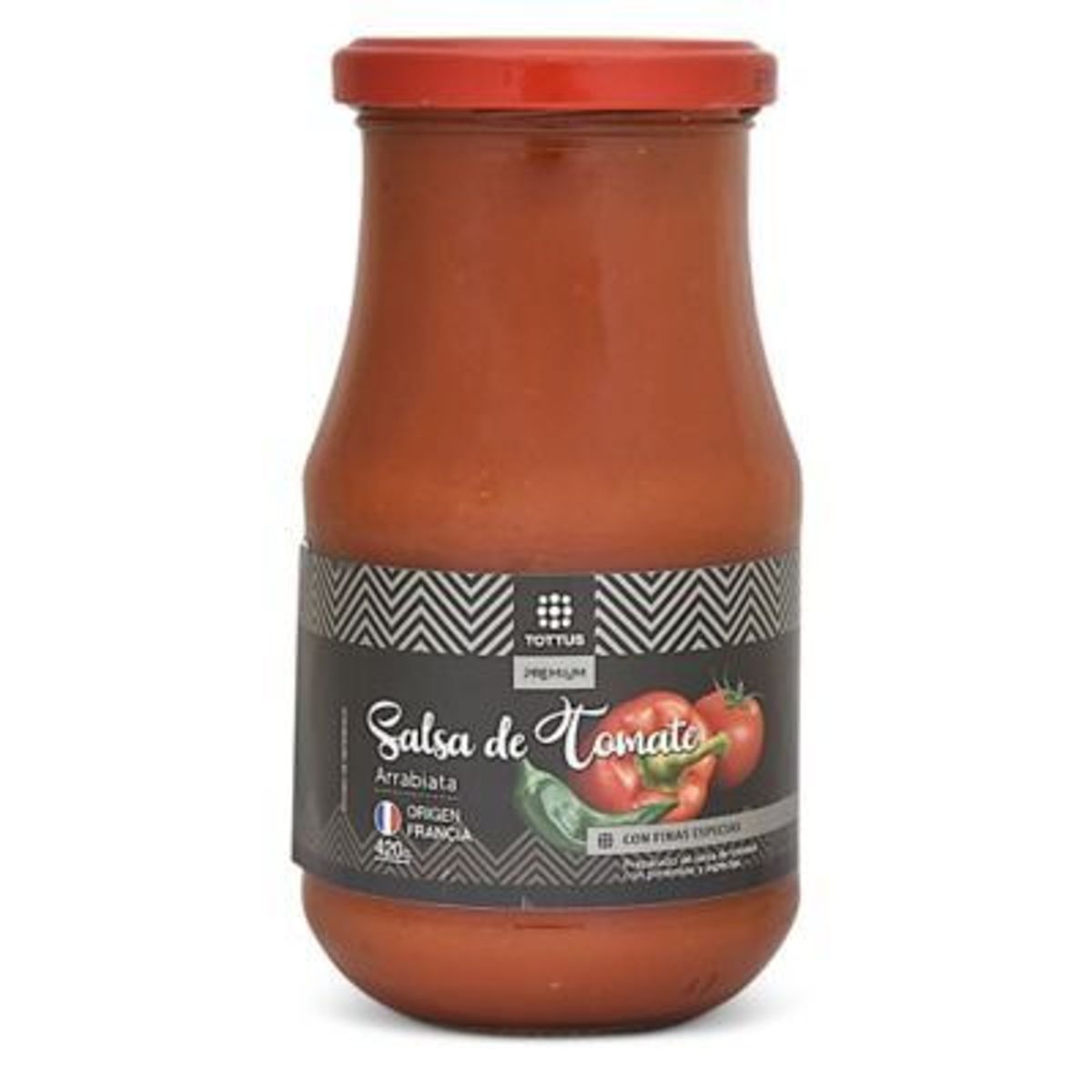 TOTTUS PREMIUM - Salsa De Tomate Arrabiatta