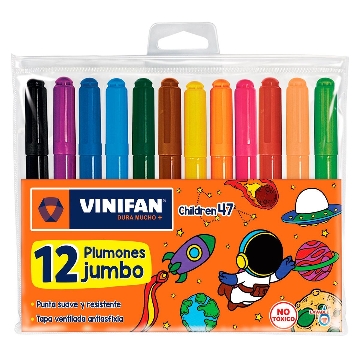 VINIFAN - Plumón Vinifan Children 47 Estuche 12 Und