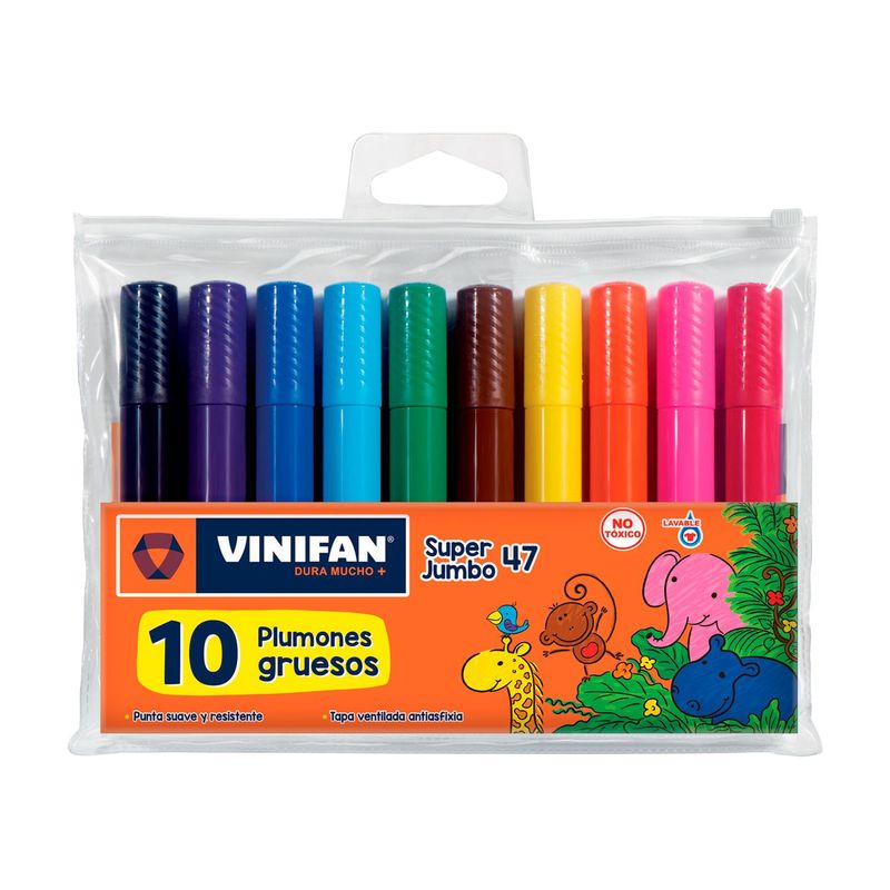 VINIFAN - Plumón Vinifan Super Jumbo 47 Estuche 10 Und