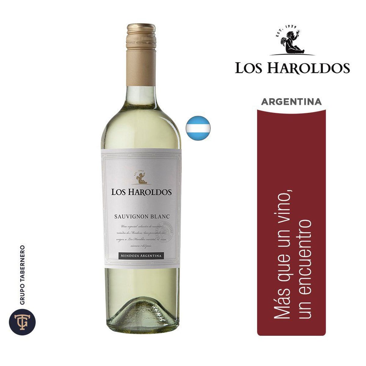 LOS HAROLDOS - Vino Los Haroldos Sauvignon Blanc Botella 750 mL