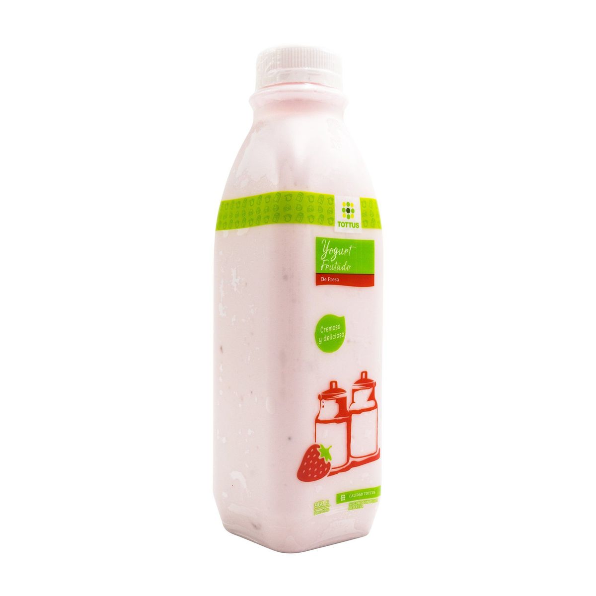 TOTTUS - Yogurt Frutado Tottus Fresa Botella 1 Kg