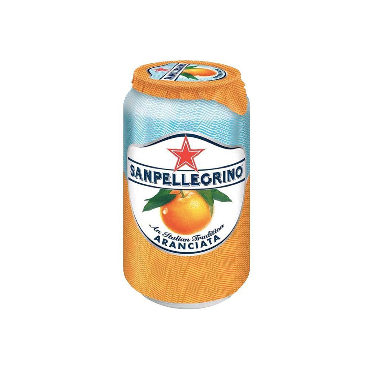 SAN PELLEGRINO - Bebida San Pellegrino Aranciata Naranja Lata 330 mL