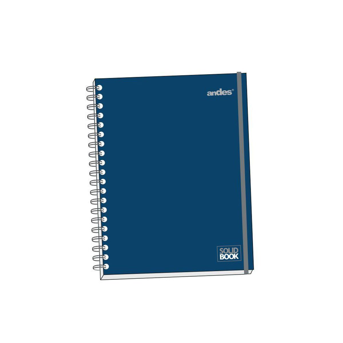 ANDES - Cuaderno Anillado Andes A5 Masculino 160 Hojas