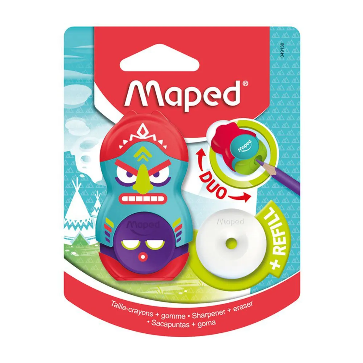 MAPED - Tajador Y Borrador Maped Dúo + Repuesto