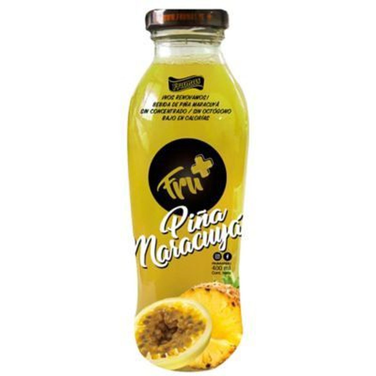 FRUMAS - Bebida Frumas Piña Maracuyá Botella 400 mL