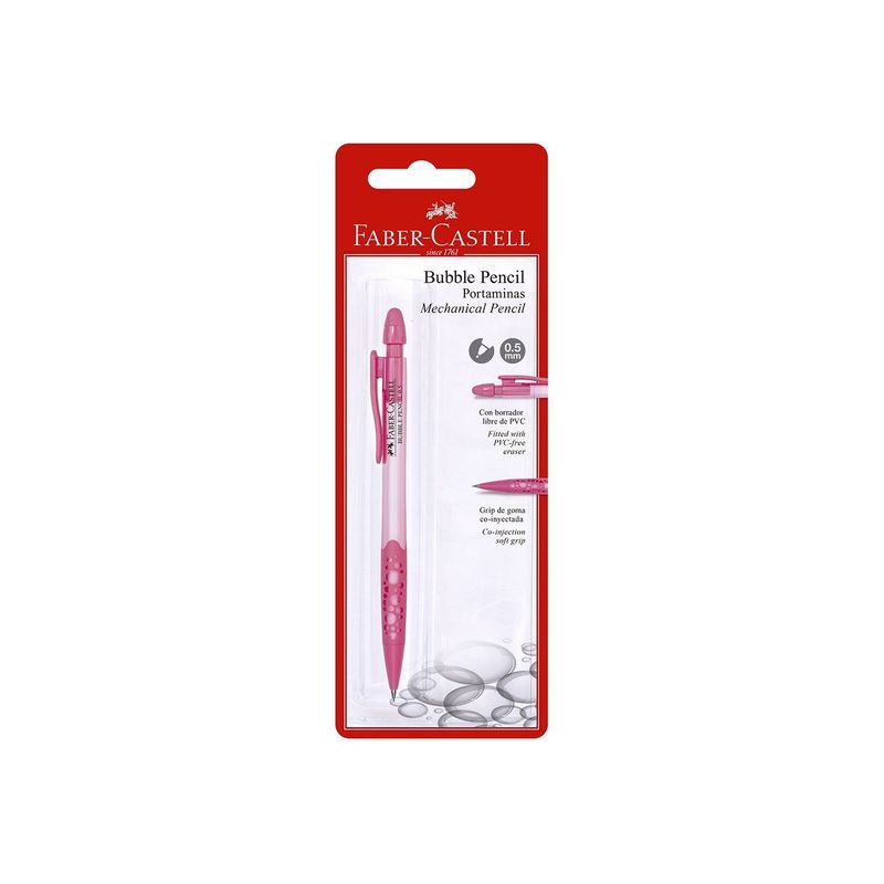 FABER CASTELL - Portaminas Faber Castell Burbuja 05 Color Rosado