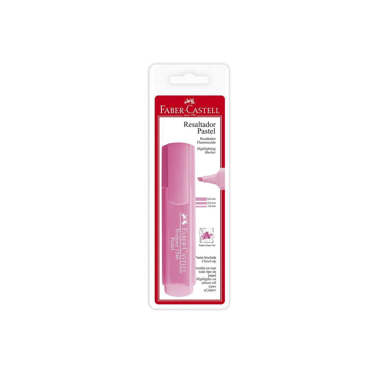 FABER CASTELL - Resaltador Faber Castell 1546 Color Rosado