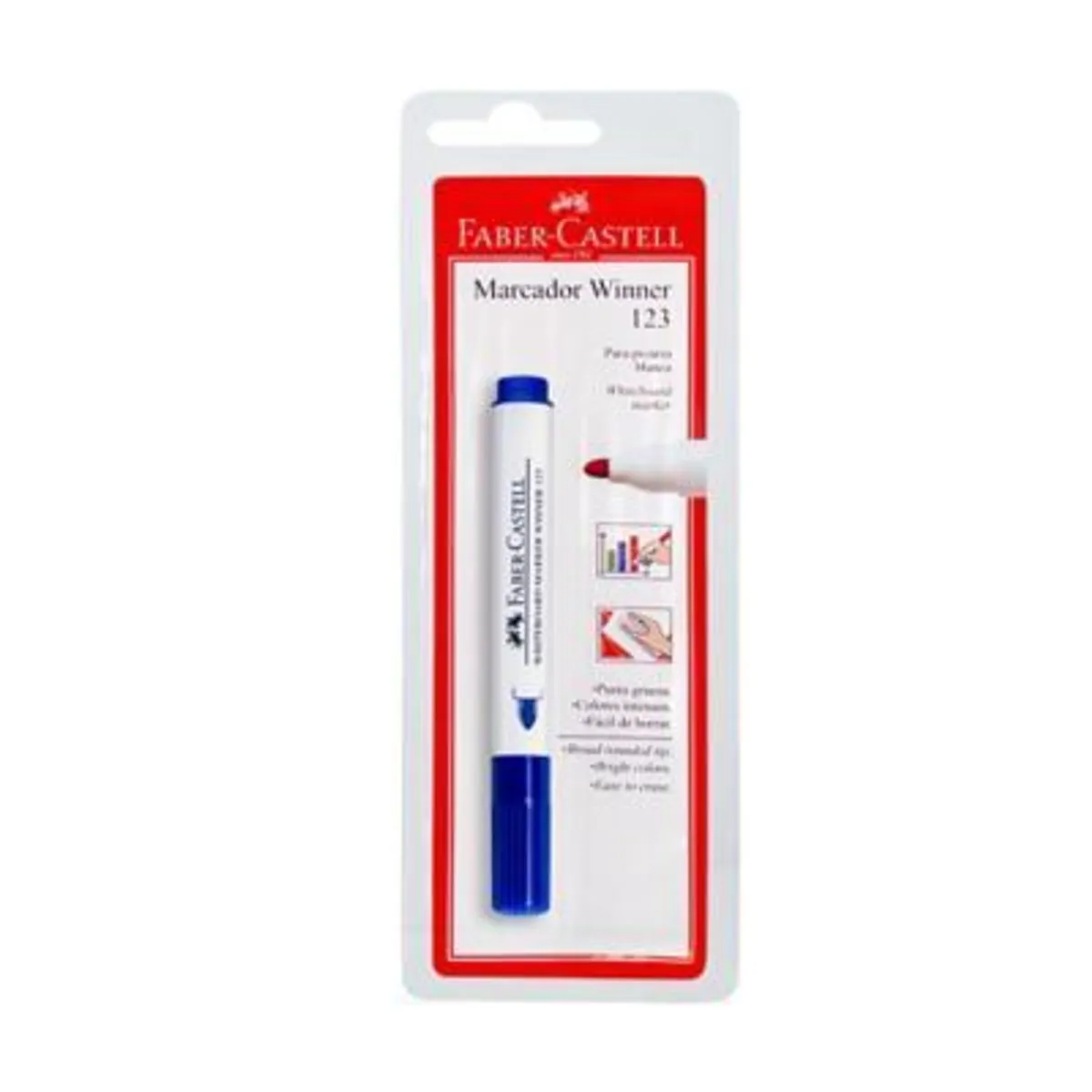 FABER CASTELL - Plumón Faber Castell Winner 123 Color Azul