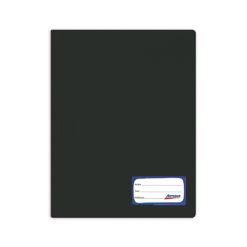 ARTESCO - ARTESCO FOLDER DOBLE TAPA A4 NEGRO
