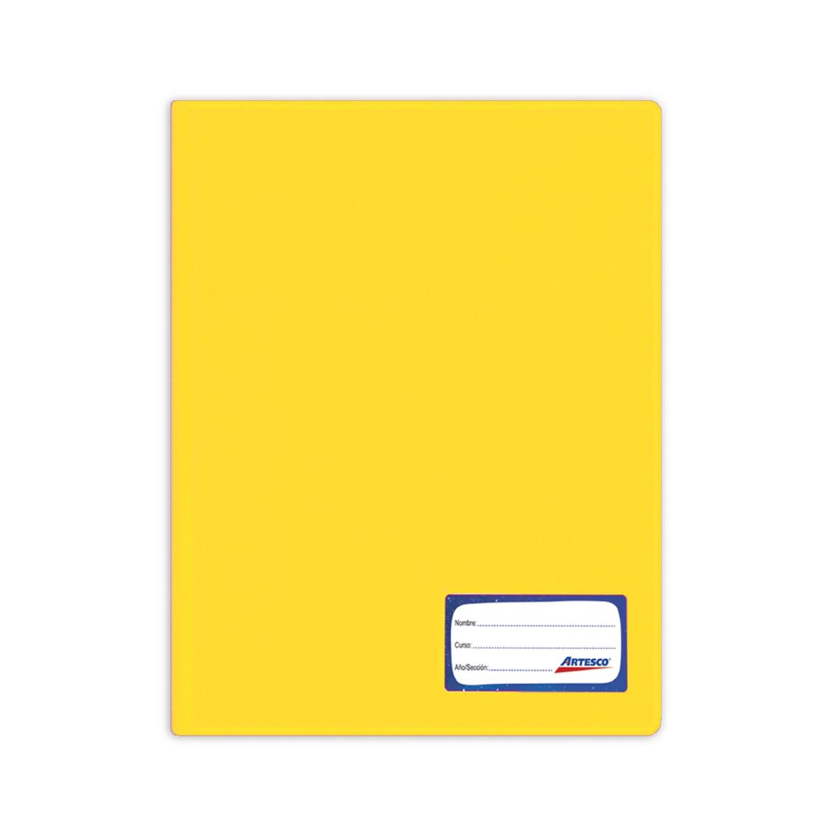 ARTESCO - Fólder Artesco Doble Tapa Oficio Color Amarillo