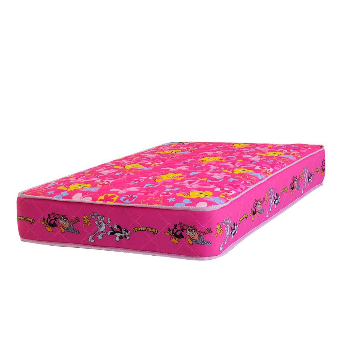 FORLI - Colchon Looney Tunes Rosado 1.5 Plazas