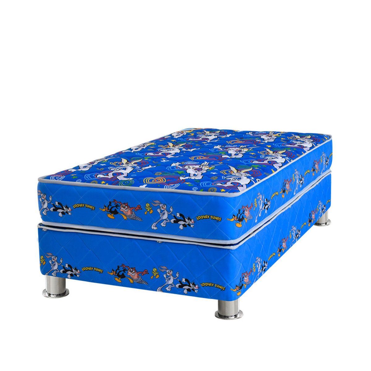 FORLI - Cama Americana Looney Tunes Azul 1.5 Pla