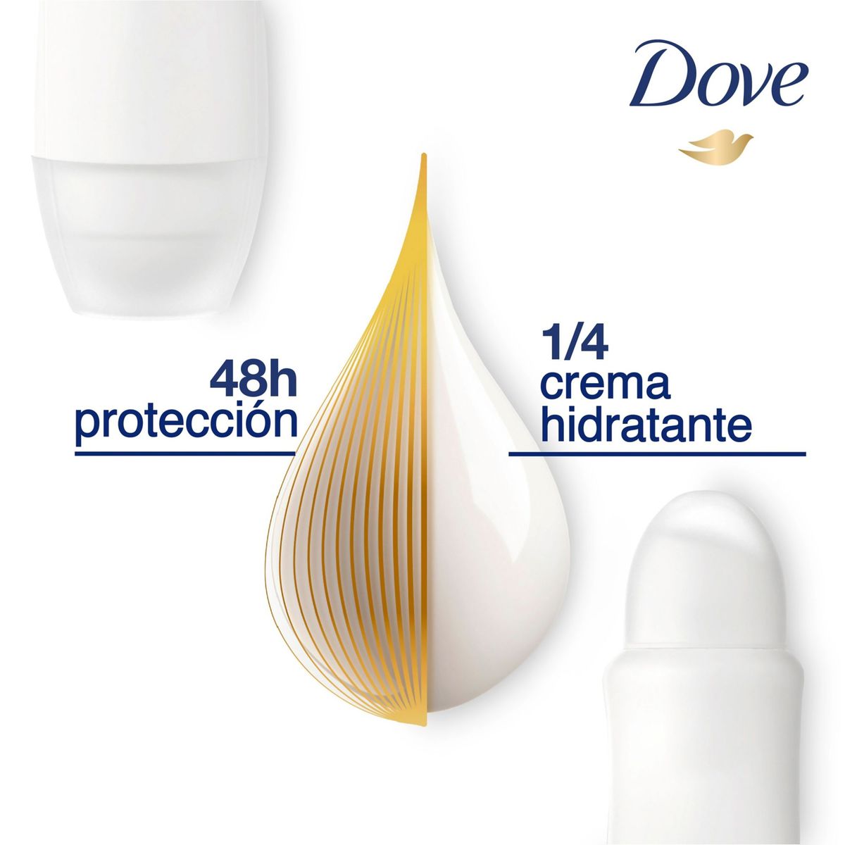 DOVE - Antitranspirante Roll On Dove Invisible Care Envase 50 mL
