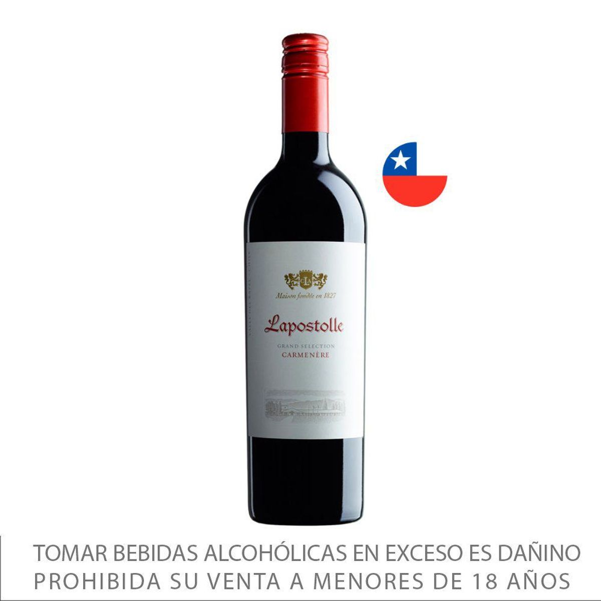 LAPOSTOLLE - Vino Lapostolle Carmenere Gand Select Botella 750 mL