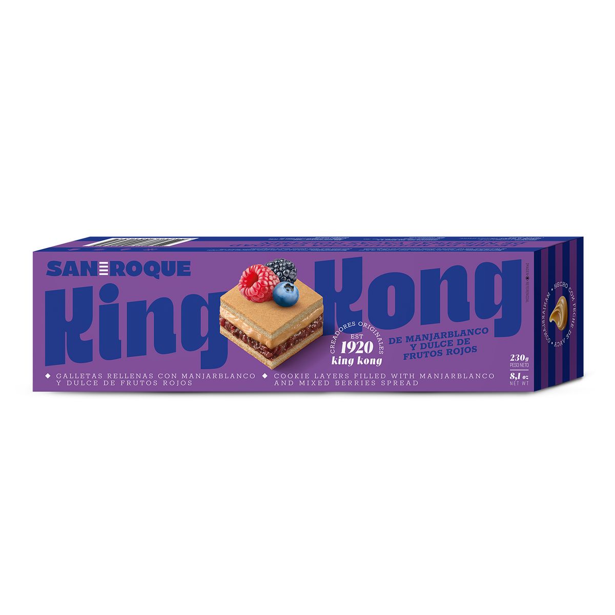 SAN ROQUE - King Kong San Roque Frutos Rojos Caja 230 g