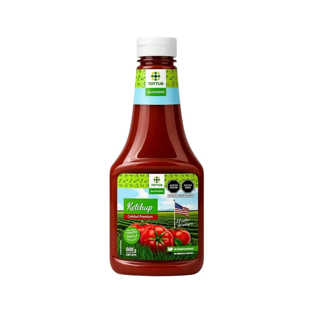TOTTUS - Ketchup Americano Tottus Envase 680 g