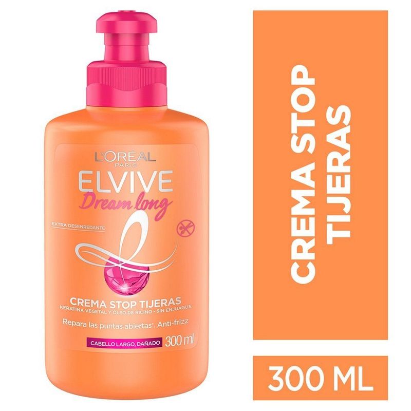 ELVIVE - Crema Peinadora Elvive Cabello Largo Dañado Envase 300 mL