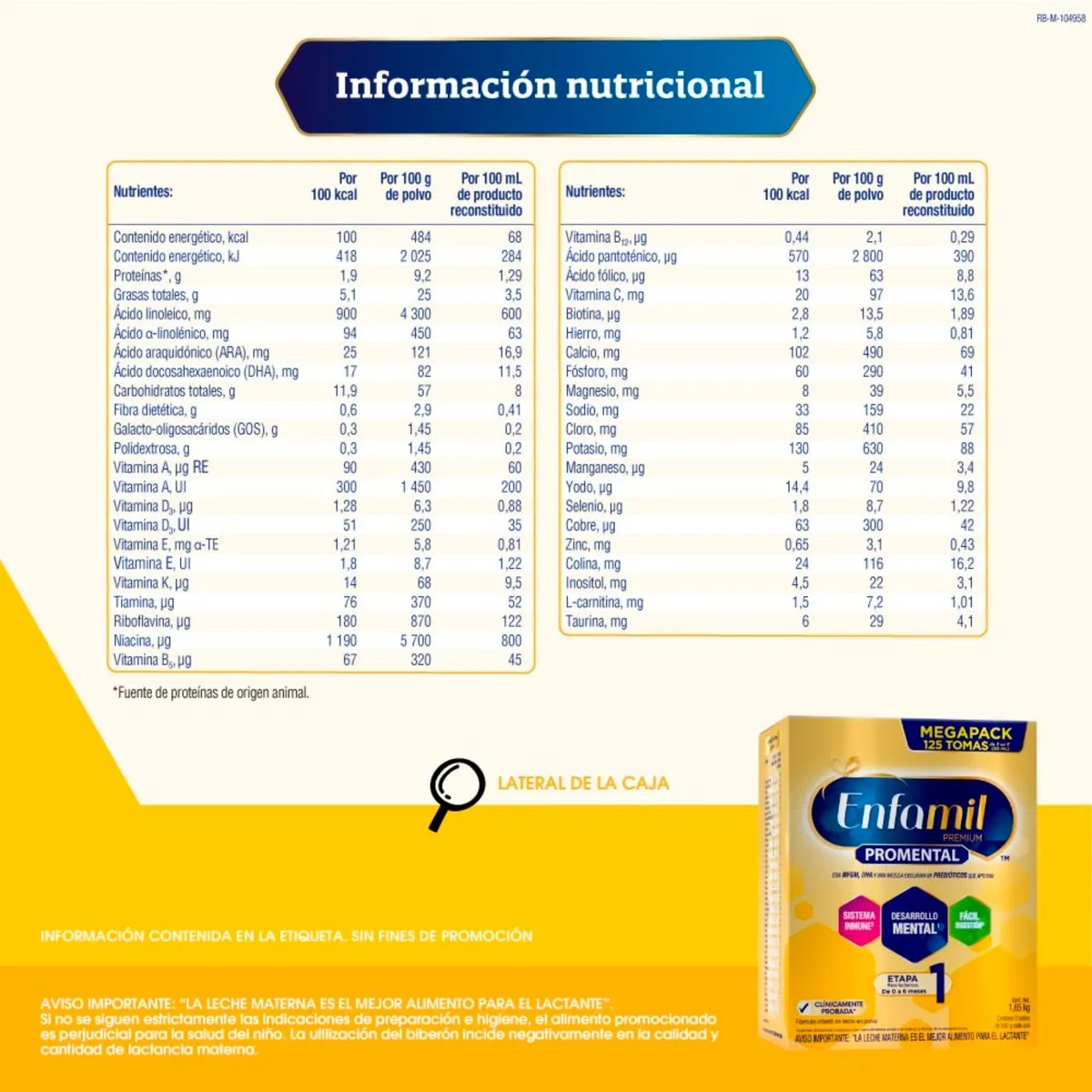 ENFAMIL - Fórmula Infantil Enfamil Premium Etapa 1 Caja 1.65 Kg