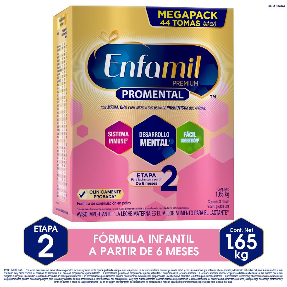 ENFAMIL - Fórmula Láctea en Polvo Enfamil Premium 2 Caja 1.65 Kg