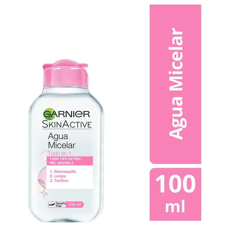 GARNIER - Agua Micelar Garnier Skin Active Todo en 1 Envase 100 mL