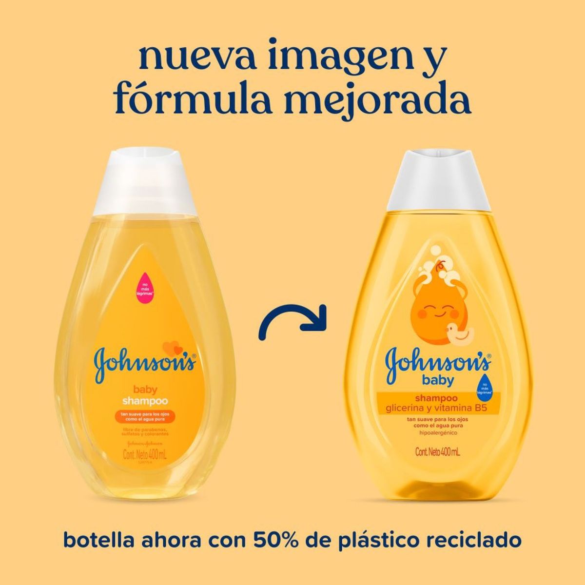JOHNSONS BABY - Shampoo Johnsons Baby Original Botella 400 mL